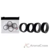 Picture of Silicone Wedding 2Layer Lines Ring Set - Silver-Camo by ROQ for Men - 4 x 10 mm Ring