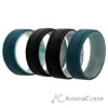 Picture of Silicone Wedding 2Layer Lines Ring Set - Marble by ROQ for Men - 4 x 12 mm Ring