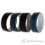 Picture of Silicone Wedding 2Layer Lines Ring Set - Marble by ROQ for Men - 4 x 14 mm Ring