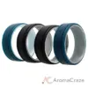 Picture of Silicone Wedding 2Layer Lines Ring Set - Marble by ROQ for Men - 4 x 16 mm Ring