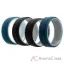 Picture of Silicone Wedding 2Layer Lines Ring Set - Marble by ROQ for Men - 4 x 16 mm Ring