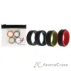 Picture of Silicone Wedding 2Layer Step Ring Set - Black by ROQ for Men - 4 x 8 mm Ring