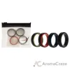 Picture of Silicone Wedding 2Layer Step Ring Set - Black by ROQ for Men - 4 x 12 mm Ring