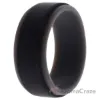 Picture of Silicone Wedding 2Layer Step Ring - Grey-Black by ROQ for Men - 7 mm Ring
