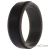 Picture of Silicone Wedding 2Layer Step Ring - Grey-Black by ROQ for Men - 10 mm Ring