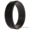 Picture of Silicone Wedding 2Layer Step Ring - Grey-Black by ROQ for Men - 13 mm Ring