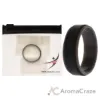 Picture of Silicone Wedding 2Layer Step Ring - Grey-Black by ROQ for Men - 14 mm Ring