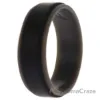 Picture of Silicone Wedding 2Layer Step Ring - Grey-Black by ROQ for Men - 14 mm Ring