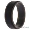 Picture of Silicone Wedding 2Layer Step Ring - Grey-Black by ROQ for Men - 15 mm Ring