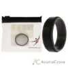 Picture of Silicone Wedding 2Layer Step Ring - Grey-Black by ROQ for Men - 16 mm Ring