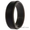 Picture of Silicone Wedding 2Layer Step Ring - Grey-Black by ROQ for Men - 16 mm Ring