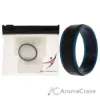 Picture of Silicone Wedding 2Layer Step Ring - Blue-Black by ROQ for Men - 15 mm Ring