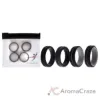 Picture of Silicone Wedding 2Layer Middle Line Ring Set - Black-Camo by ROQ for Men - 4 x 7 mm Ring