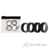 Picture of Silicone Wedding 2Layer Middle Line Ring Set - Black-Camo by ROQ for Men - 4 x 8 mm Ring