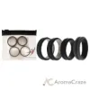 Picture of Silicone Wedding 2Layer Middle Line Ring Set - Black-Camo by ROQ for Men - 4 x 11 mm Ring
