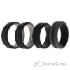 Picture of Silicone Wedding 2Layer Middle Line Ring Set - Black-Camo by ROQ for Men - 4 x 11 mm Ring
