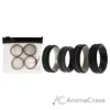 Picture of Silicone Wedding 2Layer Middle Line Ring Set - Black-Camo by ROQ for Men - 4 x 14 mm Ring