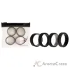 Picture of Silicone Wedding 2Layer Middle Line Ring Set - Black-Camo by ROQ for Men - 4 x 15 mm Ring