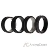 Picture of Silicone Wedding 2Layer Middle Line Ring Set - Black-Camo by ROQ for Men - 4 x 15 mm Ring