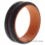 Picture of Silicone Wedding 2Layer Middle Line Ring - Orange-Black by ROQ for Men - 11 mm Ring