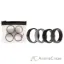 Picture of Silicone Wedding Twin Step Ring Set - Black by ROQ for Men - 4 x 15 mm Ring