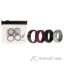 Picture of Silicone Wedding Twin Step Ring Set - Bordeaux by ROQ for Men - 4 x 7 mm Ring