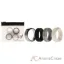 Picture of Silicone Wedding Twin Middle Line Ring Set - Marble by ROQ for Men - 4 x 9 mm Ring