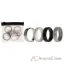 Picture of Silicone Wedding Twin Middle Line Ring Set - Marble by ROQ for Men - 4 x 14 mm Ring