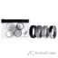 Picture of Silicone Wedding Twin Middle Line Ring Set - Marble by ROQ for Men - 4 x 15 mm Ring