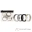 Picture of Silicone Wedding Twin Middle Line Ring Set - Marble by ROQ for Men - 4 x 16 mm Ring