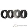 Picture of Silicone Wedding Step Ring Set - Black-Camo by ROQ for Men - 4 x 4 mm Ring