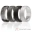 Picture of Silicone Wedding Step Ring Set - Black-Camo by ROQ for Men - 4 x 5 mm Ring