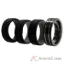 Picture of Silicone Wedding Twin 2Layer Ring Set - Black by ROQ for Men - 4 x 12 mm Ring