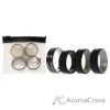 Picture of Silicone Wedding Twin 2Layer Ring Set - Black by ROQ for Men - 4 x 14 mm Ring