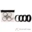 Picture of Silicone Wedding Twin Carbon Ring Set - Black-Grey by ROQ for Men - 4 x 13 mm Ring