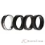 Picture of Silicone Wedding Twin Carbon Ring Set - Black-Grey by ROQ for Men - 4 x 16 mm Ring
