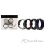 Picture of Silicone Wedding Twin Carbon Ring Set - Bordeaux by ROQ for Men - 4 x 11 mm Ring