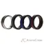 Picture of Silicone Wedding Twin Carbon Ring Set - Bordeaux by ROQ for Men - 4 x 12 mm Ring