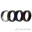 Picture of Silicone Wedding Twin Carbon Ring Set - Bordeaux by ROQ for Men - 4 x 15 mm Ring