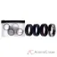 Picture of Silicone Wedding Twin Carbon Ring Set - Bordeaux by ROQ for Men - 4 x 16 mm Ring