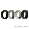 Picture of Silicone Wedding Ring Set - Marble by ROQ for Men - 4 x 8 mm Ring