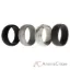Picture of Silicone Wedding Ring Set - Marble by ROQ for Men - 4 x 8 mm Ring