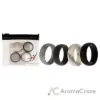 Picture of Silicone Wedding Ring Set - Marble by ROQ for Men - 4 x 10 mm Ring