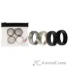 Picture of Silicone Wedding Ring Set - Marble by ROQ for Men - 4 x 11 mm Ring