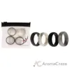 Picture of Silicone Wedding Ring Set - Marble by ROQ for Men - 4 x 12 mm Ring