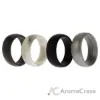 Picture of Silicone Wedding Ring Set - Marble by ROQ for Men - 4 x 12 mm Ring