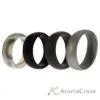 Picture of Silicone Wedding Ring Set - Marble by ROQ for Men - 4 x 13 mm Ring