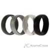 Picture of Silicone Wedding Ring Set - Marble by ROQ for Men - 4 x 15 mm Ring