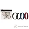 Picture of Silicone Wedding 6mm Smooth Ring Set - Bordeaux by ROQ for Men - 4 x 16 mm Ring