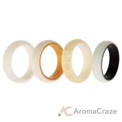 Picture of Silicone Wedding 2Layer Ring Set - Bride by ROQ for Women - 4 x 5 mm Ring